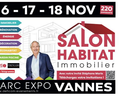 Salon de l'Habitat et de l'Immobilier de  Vannes - du 16 au 18 novembre 2024